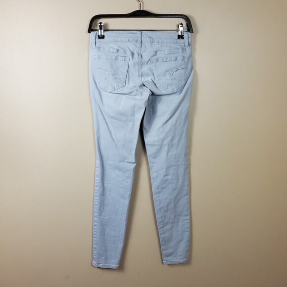American Eagle Gray Wash Mid-rise Jegging Size 2 - Picture 5 of 9